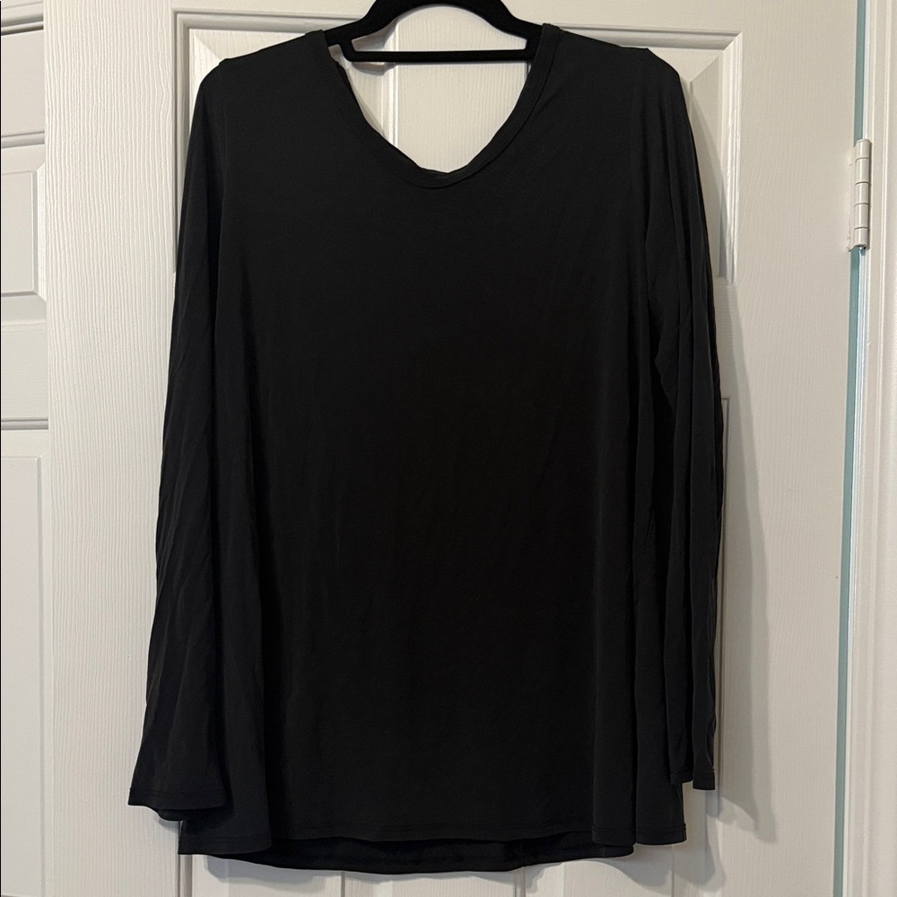 Source Unknown Elegant Black Long Sleeve Tee